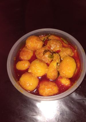 A picture of Potato malai dum.