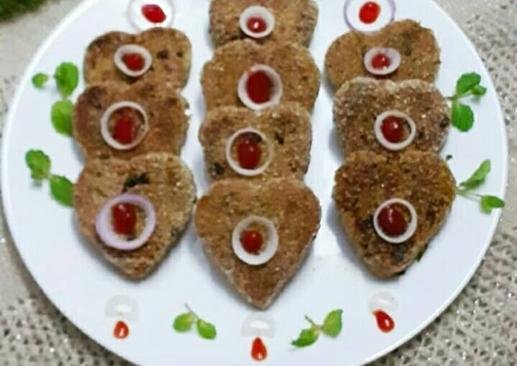 Peanut poha cutlets