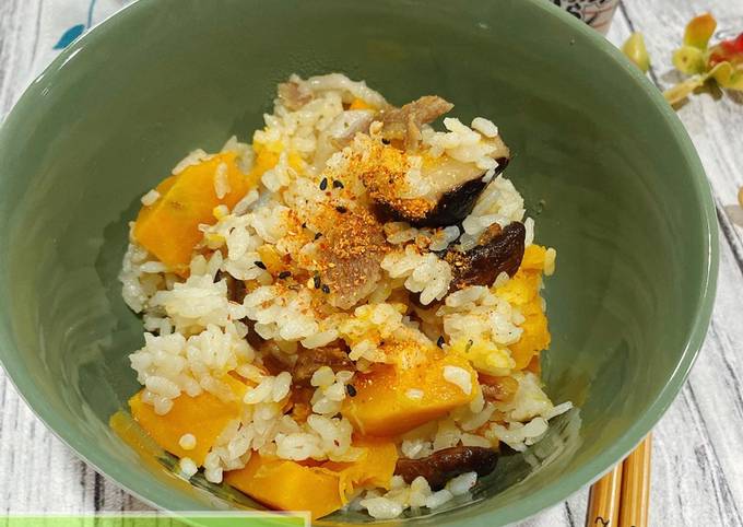 Pumpkin Rice (Nasi Labu)