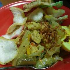 A picture of Sayur lodeh labu siam.