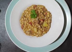 Una foto de Papas con mote