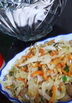Foto resep Orak-arik Telur Kubis Wortel