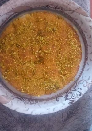 صورة لوصفة بسبوسة بالقشطه