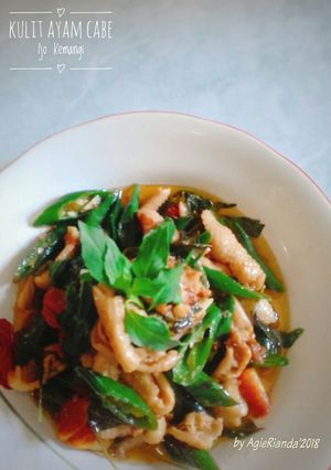 Foto resep Kulit Ayam Cabe Ijo Kemangi #rabubaru