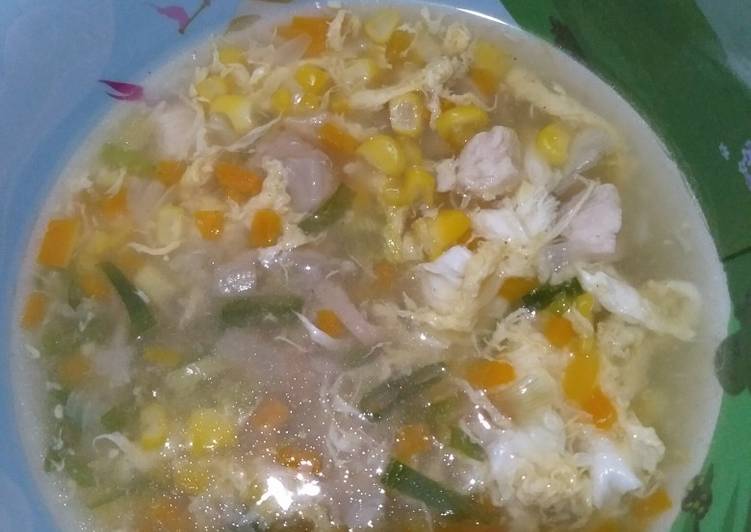 Resep Corn Soup/Sup Jagung yang Lezat
