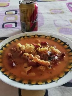 Una foto de Callos de cordero con arroz (arroz y mondongo)