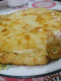 Una foto de Tarta de acelga y queso