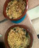 Gratinado de pollo con espinacas