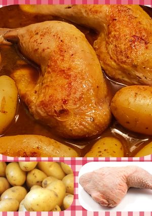 Une photo de Cuisses de poulet et ses grenailles
