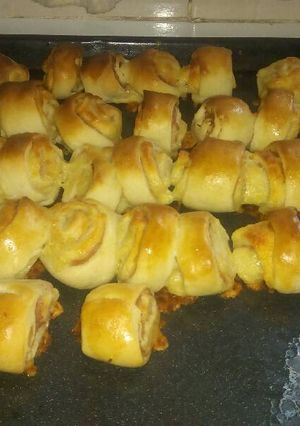 Una foto de Rollitos de jamón y queso!!