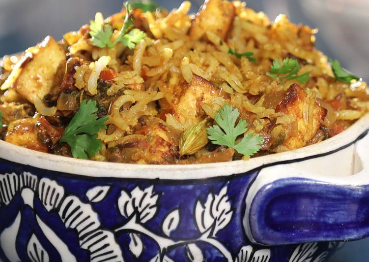 Recipe of Speedy Paneer Kuska Biryani