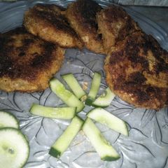 A picture of Potato rusk kabab.
