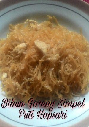 Foto resep Bihun Goreng Simpel