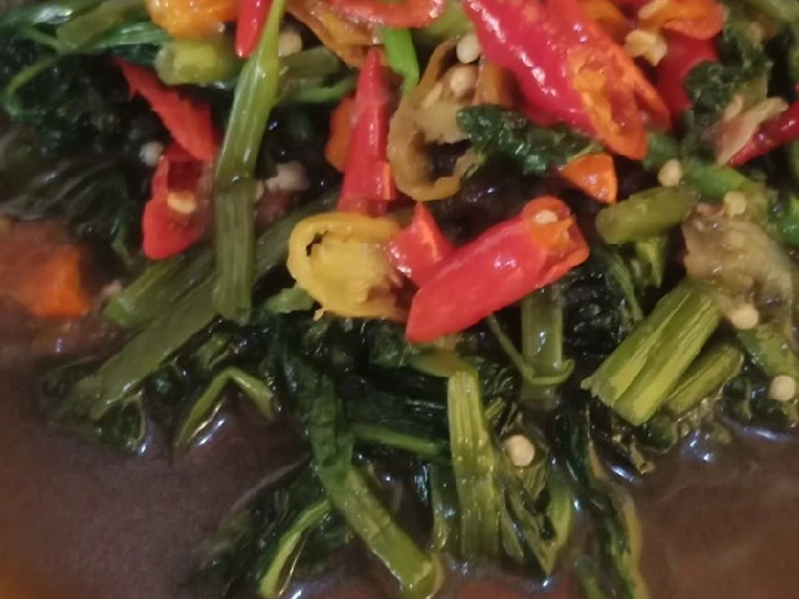 Langkah Mudah untuk Membikin Resep Tumis kangkung terasi saos tiram yang Sempurna Anti Ribet, Bisa Manjain Lidah