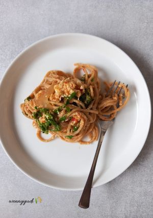 Foto resep Seblak Spaghetti Daun Kelor