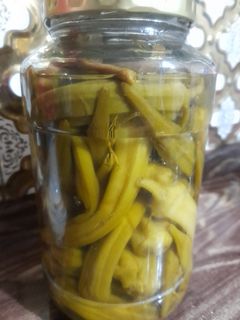 عکسی از دستور ترشی بامیه