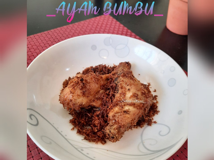 Wajib coba! Resep membuat Ayam Bumbu (Serundeng Kelapa) dijamin sedap