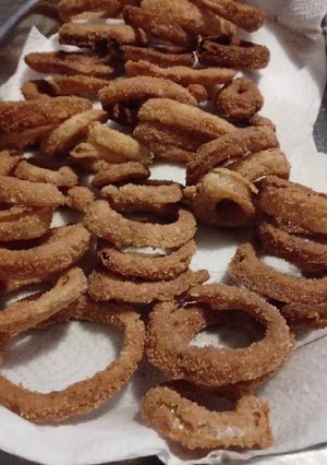 Una foto de Aros de cebolla