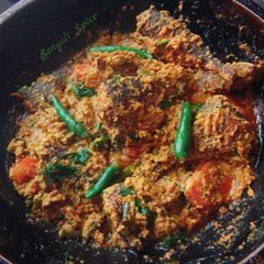 Surmai fish Gravy with Mustard / মনোহরি সুরমাই-সরষে A picture of Surmai fish Gravy with Mustard / মনোহরি সুরমাই-সরষে.