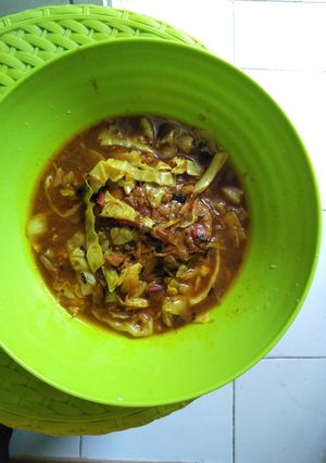 Foto resep Ayam Goreng Kol Kuah Kuning