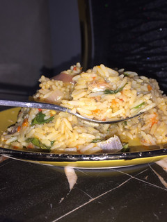 A picture of Jollof rice.