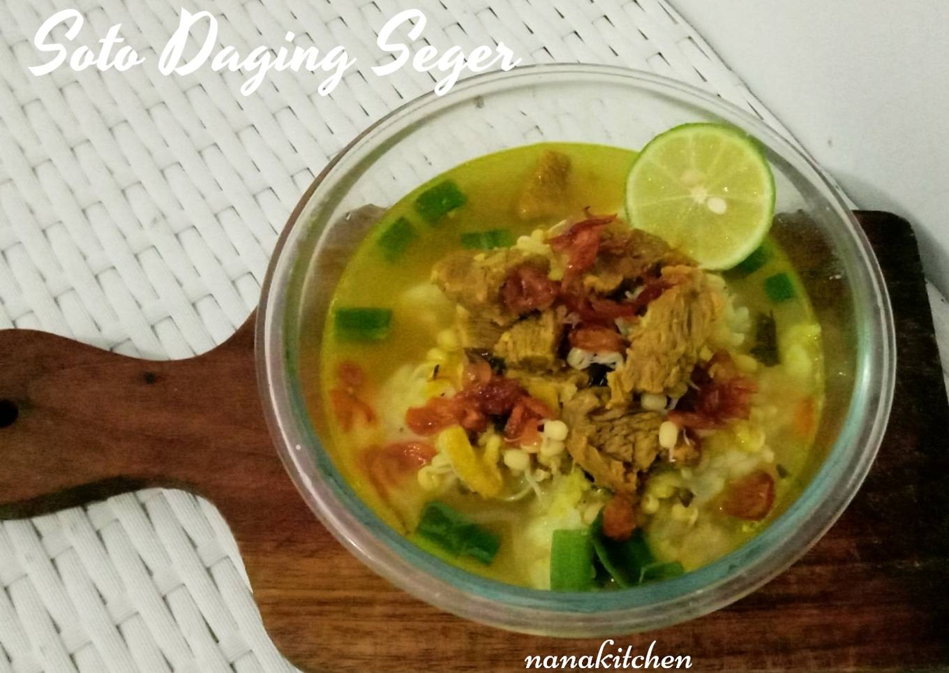 Resep Soto Daging Segerr, Bikin Ngiler