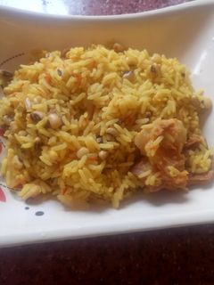 Dafadukar shinkafa da wake ainihin hoton girkin