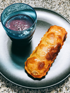 Una foto de Batido de fresas y moras