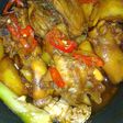 Ayam kentang kecap pedas