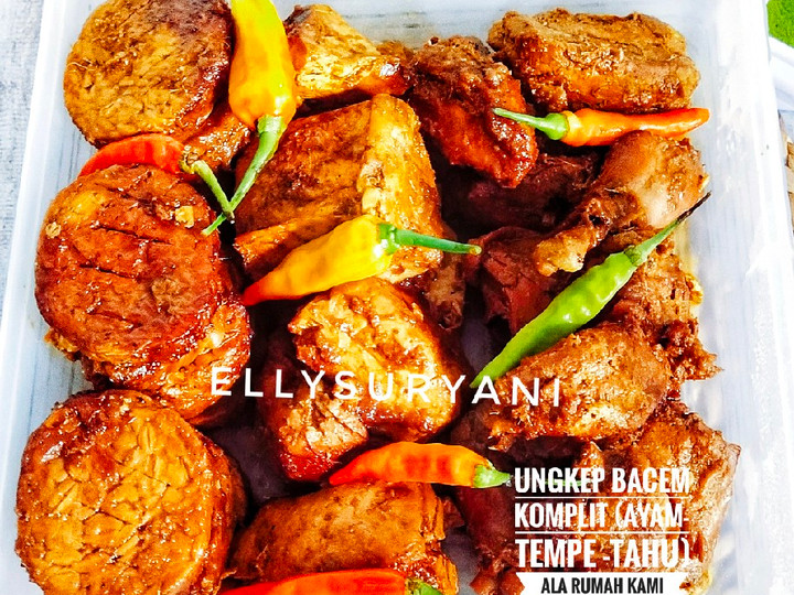 Bagaimana Membuat Ungkep Bacem Komplit (Ayam-Tempe-Tahu) ala Rumah Kami, Enak Banget