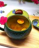 Mứt vỏ bưởi pha mật ong nóng