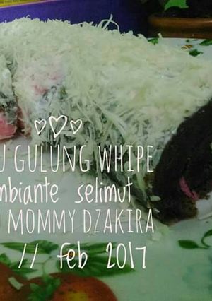 Foto resep Bolu gulung whipe ambiante selimut keju ala amii kia