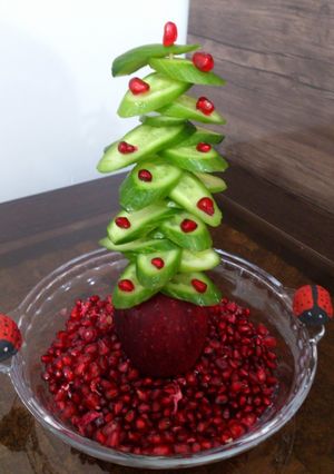 عکسی از دستور تزیین میوه