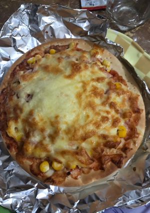 Hình của món Pizza bằng nồi chiên không dầu.