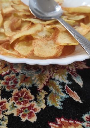 عکسی از دستور چیپس سرکه ای ترد و عالی