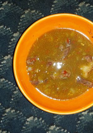 A picture of Beef Pepper Soup.