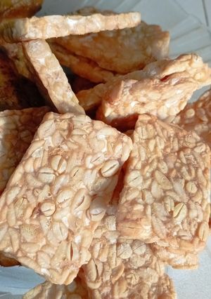 Foto resep Tempe goreng garing crispy.
