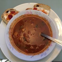 A picture of Store cupboard tomato soup.