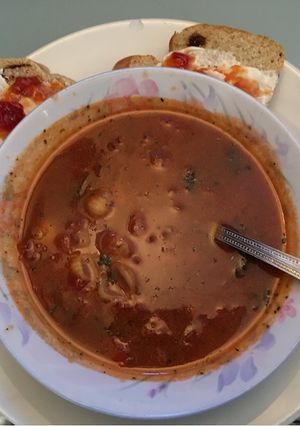 A picture of Store cupboard tomato soup.