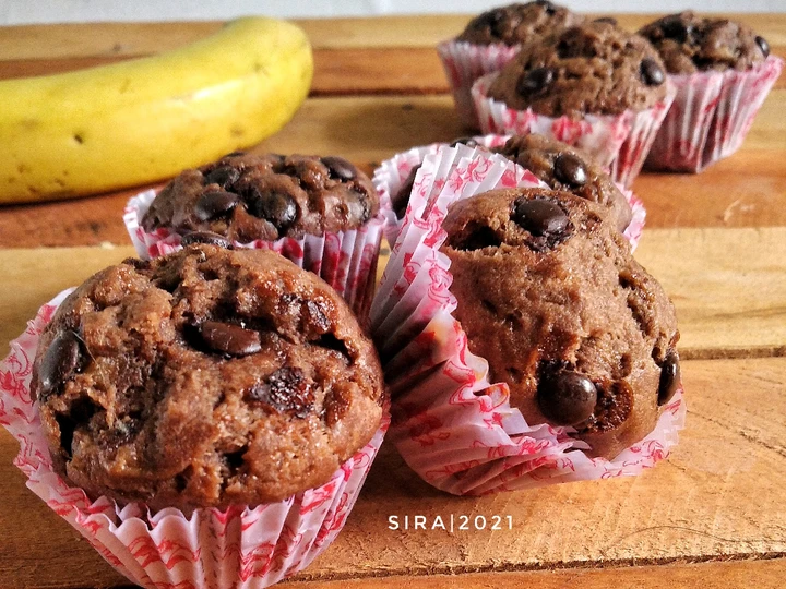 Cara Sederhana Membuat Resep  Muffin Pisang Coklat yang Lezat, Enak Banget