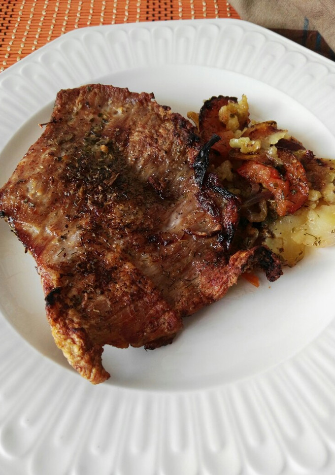 Una foto de Secreto al horno con patatas