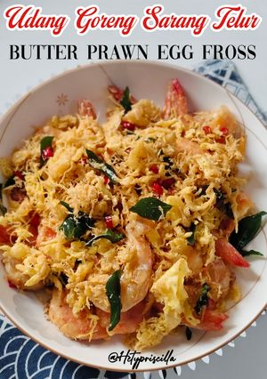 Foto resep Udang Goreng Sarang Telur / Butter Prawn Egg Floss