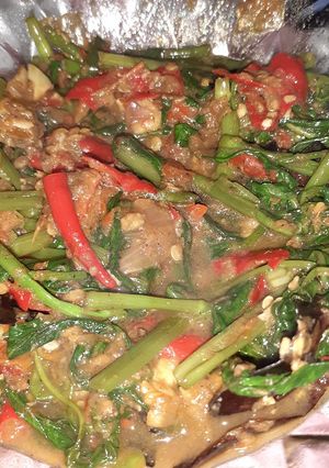 Foto resep Tumis Kangkung Terasi Pedas