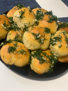 Фото Пампушки з часником 🧄 на кефірі.