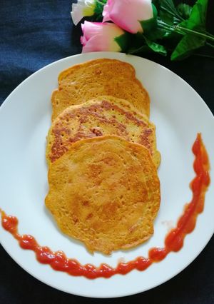 A picture of Mix veg besan chila.