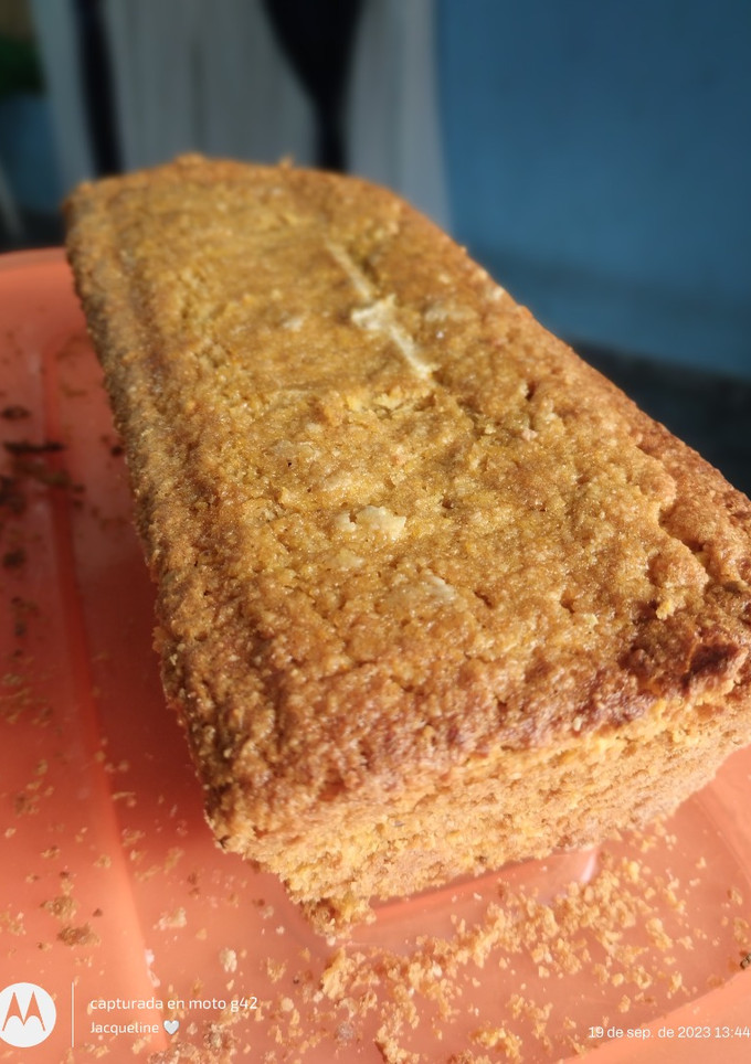 Una foto de Budín de naranja sin gluten ni azúcar