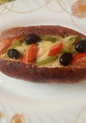 Une photo de Pizza sandwich
