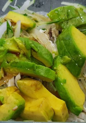 柚香酪梨雞絲沙拉 的食譜成品照片