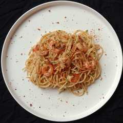 Spaghetti Aglio Olio w/ Prawn-レシピのメイン写真