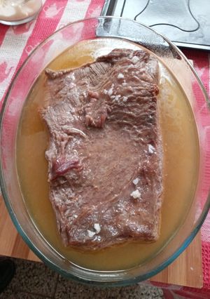Una foto de Plateada de vacuno al horno de lujo